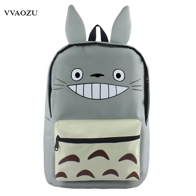 Japan Anime Totoro Canvas Backpack Bookbag Mochila Escolar for Men
