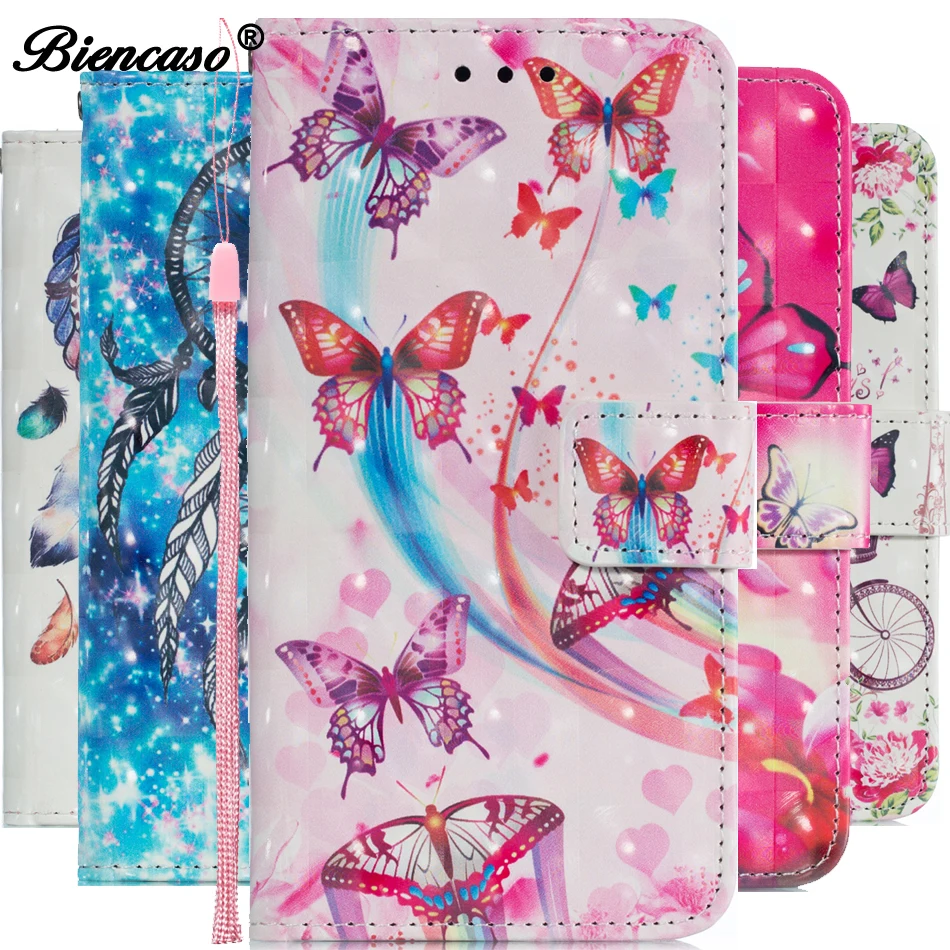 

Butterfly Flip Case For Samsung Galaxy J4 2018 Case Leather Wallet Phone Cases SM-J400F J400F/DS Cover Stand With Card Slot B306