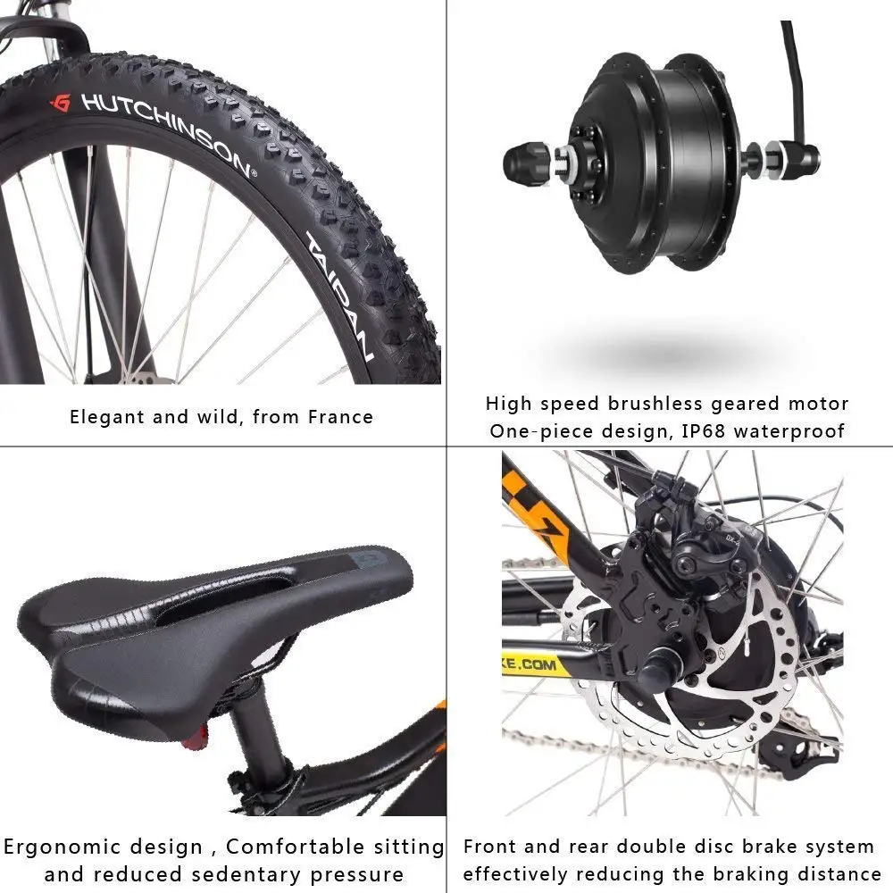 MZZK 21 скоростной Электрический горный велосипед 27 5 &quot/26&quot Ebike 250 Вт 48В 7. 8Ah/13Ah литий