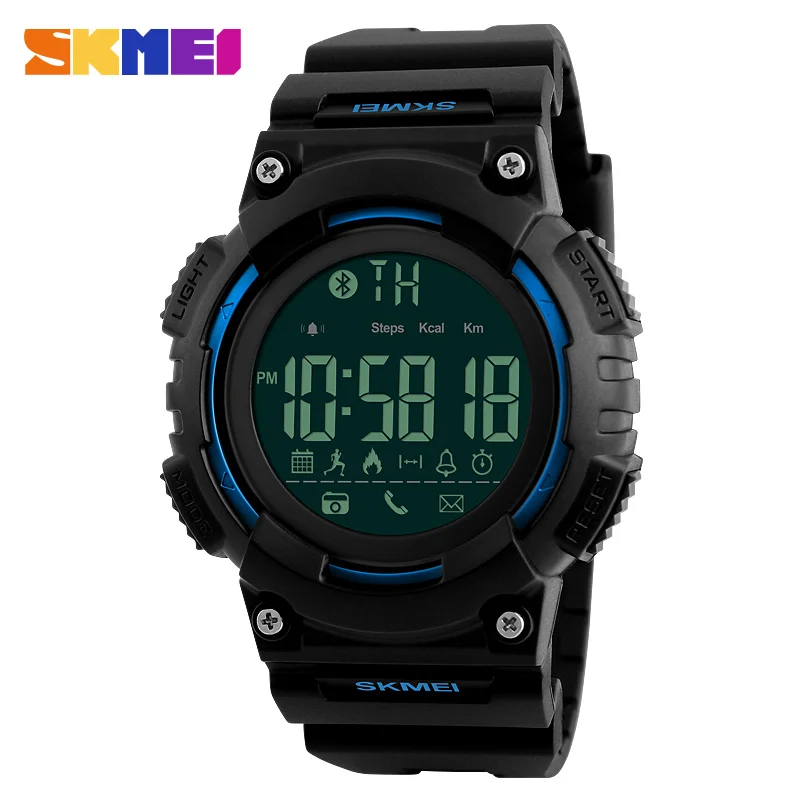 

SKMEI Men Smart Watch Fashion Outdoor Sports Watches Pedometer Calories Chronograph Smartwatch 50M Waterproof Digital Wristwatch