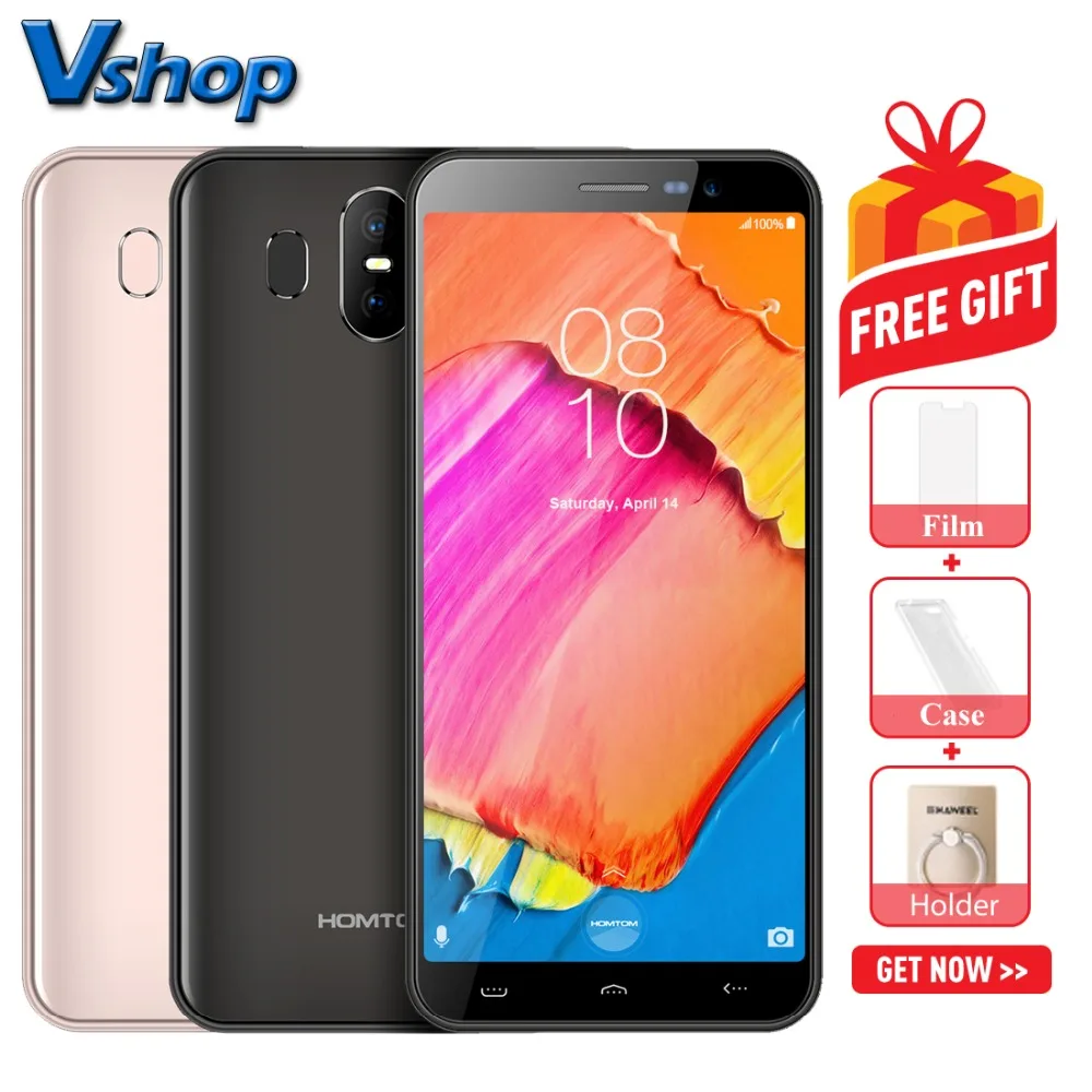 Оригинальный смартфон HOMTOM S17 3G Android 8 1 2 Гб ОЗУ 16 ПЗУ четырехъядерный с двумя SIM
