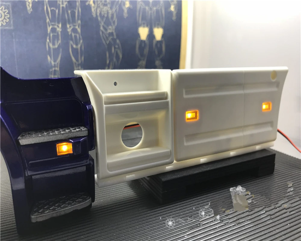 Дистанционное управление scania грузовик боковая юбка пластины декоративные светодиодные фонари для tamiya 1/14 весы Трактор трейлер scania R470 R620 56323