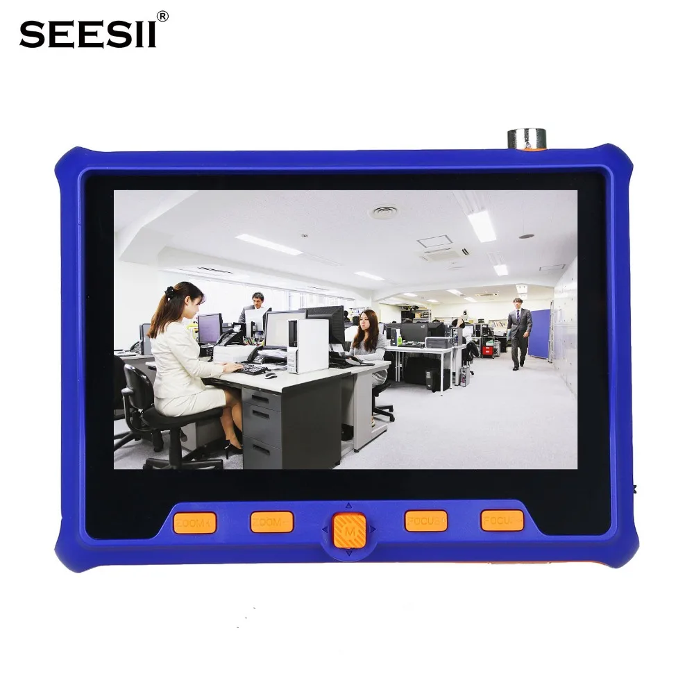 

SEESII 5900 5" HD 1080P Tester Monitor TVI CVI AHD VGA CVBS PTZ RS485 Control 2MP 12V 4in1 CCTV Security Camera Analog Video