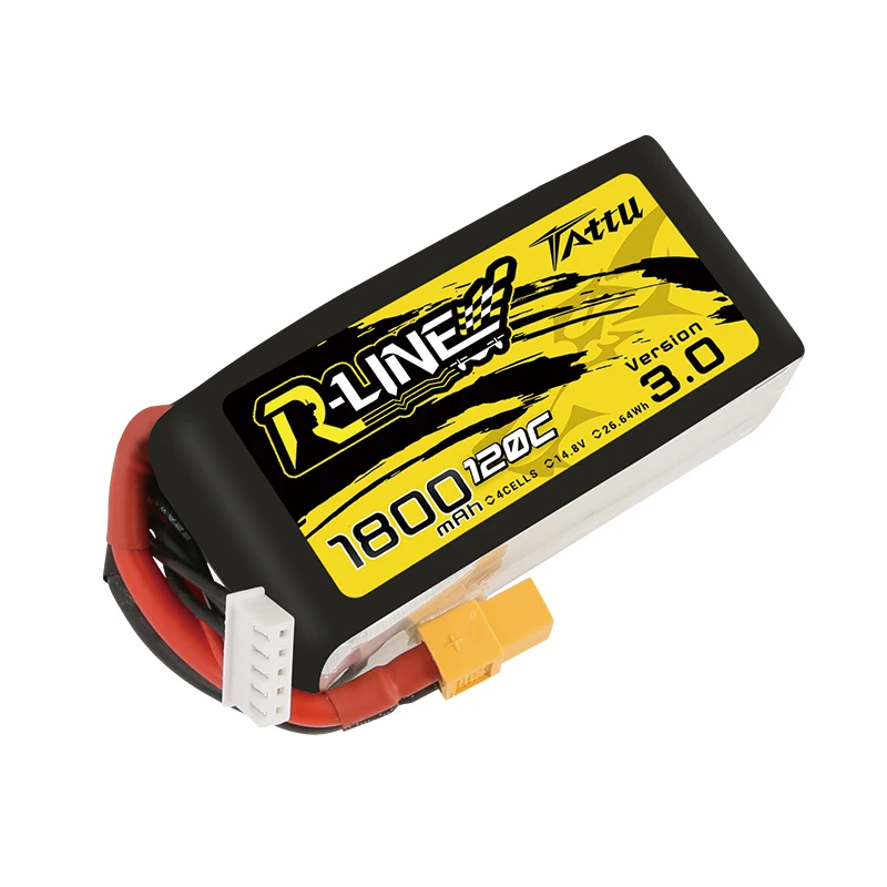 Татту R-line Rline версия 120C V3 3,0 1300/1550/1800/2000 мА/ч, 4S 14,8 V Lipo Батарея XT60 разъем для небольшой гоночный Дрон с видом от первого лица Квадрокоптер с дистанционным управлением