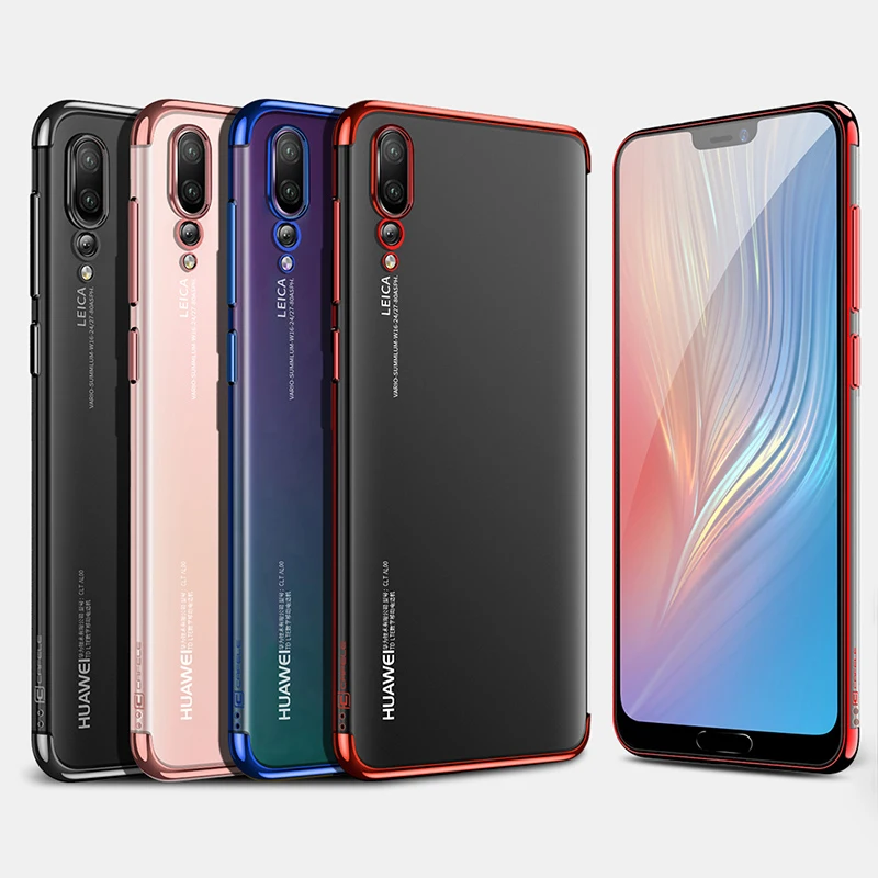 

Transparent Phone Case Shockproof Silicone TPU Cover On For Huawei P20 Lite Pro P 20 P20Lite P20Pro 4/6 64/128/256 GB Light