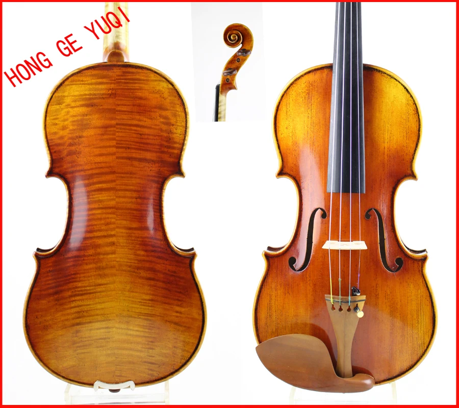 

Stradivarius violin!! Antique oil varnish! The bridge!honggeyueqi