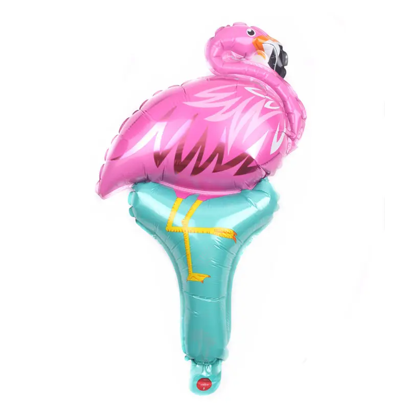 

XXPWJ New Handheld Flamingo Aluminum Balloons Wedding Party Birthday Decoration Balloons High Quality D-032