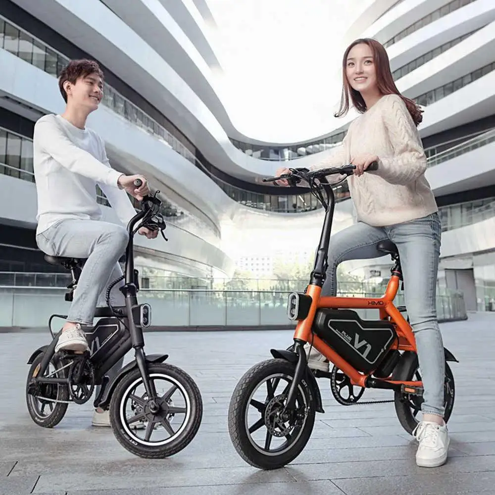 Best Xiaomi HIMO V1 Plus Portable Folding Electric Moped Bicycle Maximum speed 25km/h Smart bike Outdoor Xiaomi Electric scooter 27
