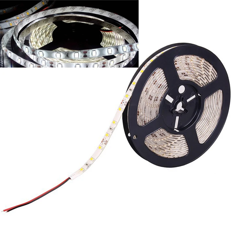 5 м 12 В Гибкая 300 Светодиодная лента 5630 SMD светильник ный теплый белый свет для