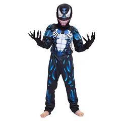 Высокое качество Venom Spiderman мускульный костюм для косплея Marvel фильм о супергероях костюм Venom Дети Мальчики костюм на Хэллоуин для детей