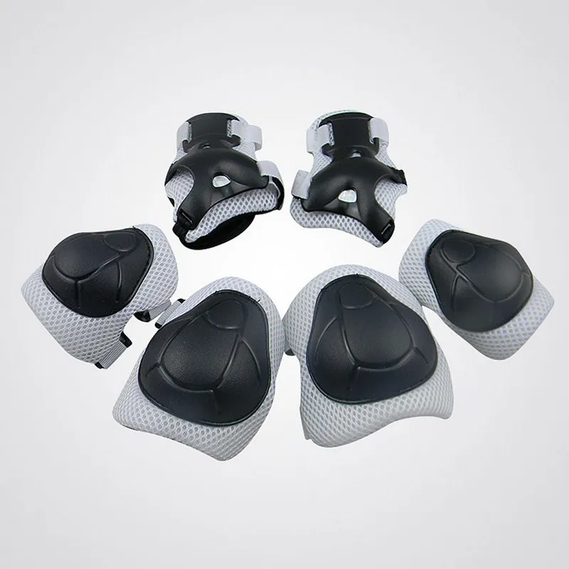 6pcs/Set Knee Pads Elbow Pads Wrist Hands Protector Kneecap Kneepads