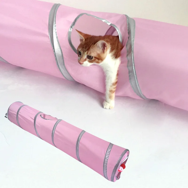 Buy Cat Play Tunnel Foldable Pet Tunnel Cat Kitten Play Tunnel Tent Crinkle