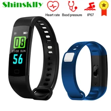 Y5 умные часы с определением группы крови, измеряет Давление часы кровяное давление монитор сердечного ритма Фитнес Браслет фитнес-трекер IP67 Водонепроницаемый Смарт браслет