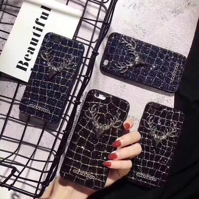 Роскошный квадратный Блестящий Футляр ROHDEA iphoneX для iphone6 6S 7 8 plus модный блестящий