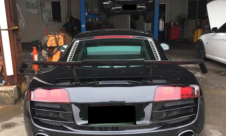 CF Kit GT Wings спойлер для Audi R8 PPI бритва настоящие Углеродные оптоволоконные разделители гоночные части 2008- автостайлинг