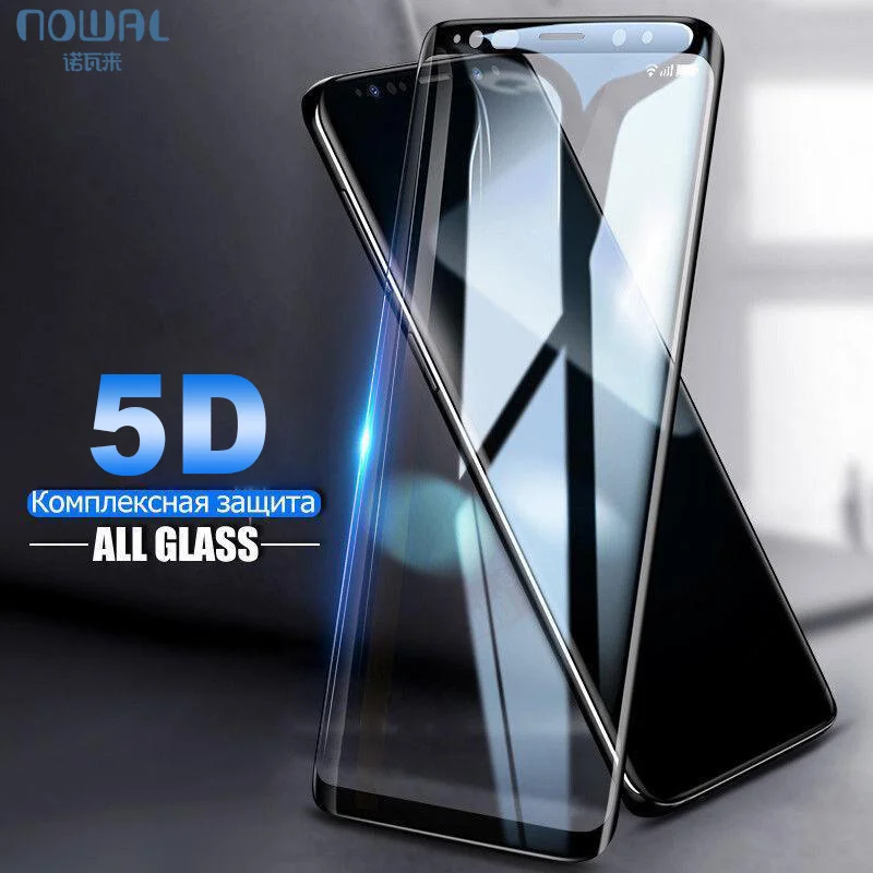 

5D Curved Full Screen Protector Film Guard For Samsung Galaxy Note 9 8 S9 S8 Plus S7 Edge Tempered Glass Protective Front Cover