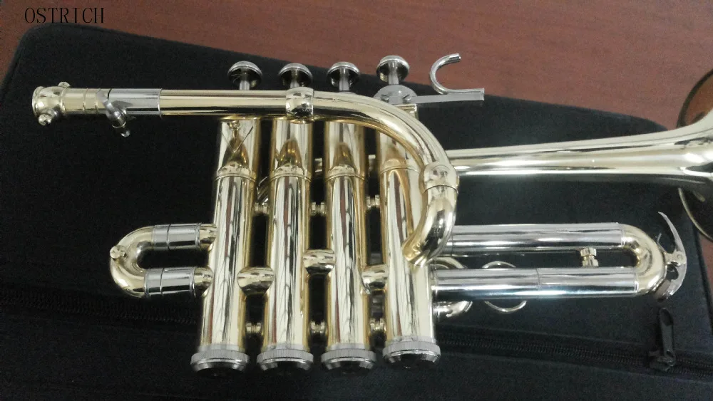 Пикколо-Труба золото Восточная музыка сверхмощный тип Amado ключи с чехлом