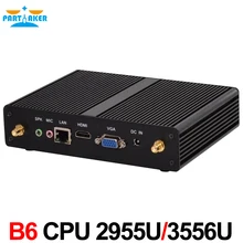 Partaker B6 Mini Pc with Intel Celeron 2955u Pentium 3556u Processor Windows 10 Free WiFi