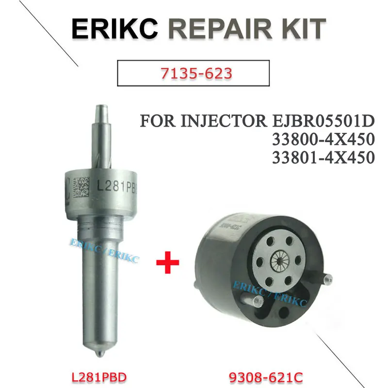 ERIKC EJBR05501D Diesel Injector Repair Kits 7135 623 Including Control