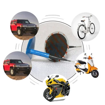 

24pcs/Set Tyre Puncture Repair Wired 4mm Plug Patch Mushroom Car Van Repairing Kits M8617