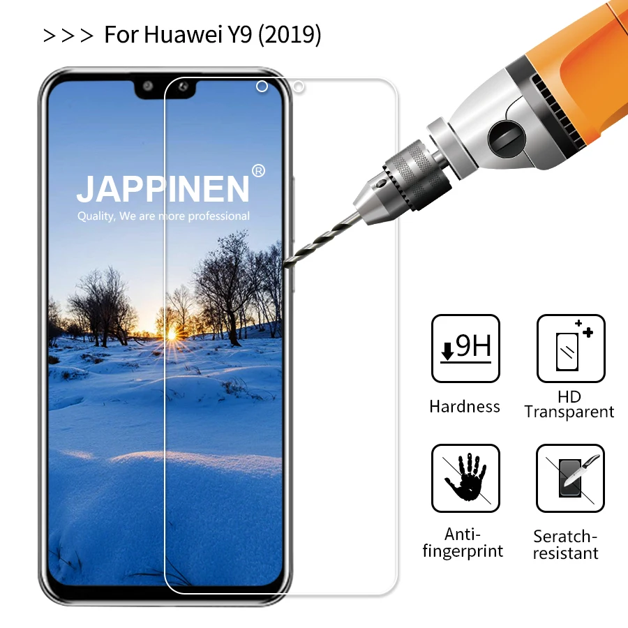 Jappinen 2.5D 9h 0 26 мм Экран протектор Закаленное Стекло для huawei Y9 2019 Премиум закалённые