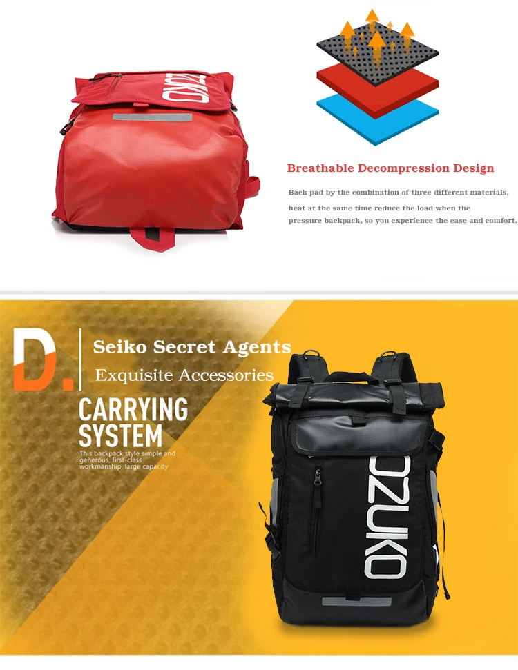 OZUKO брендовый мужской рюкзак для путешествий стиль повседневная женская школьная сумка для подростков 1" ноутбук masculina сумки через плечо Mochila