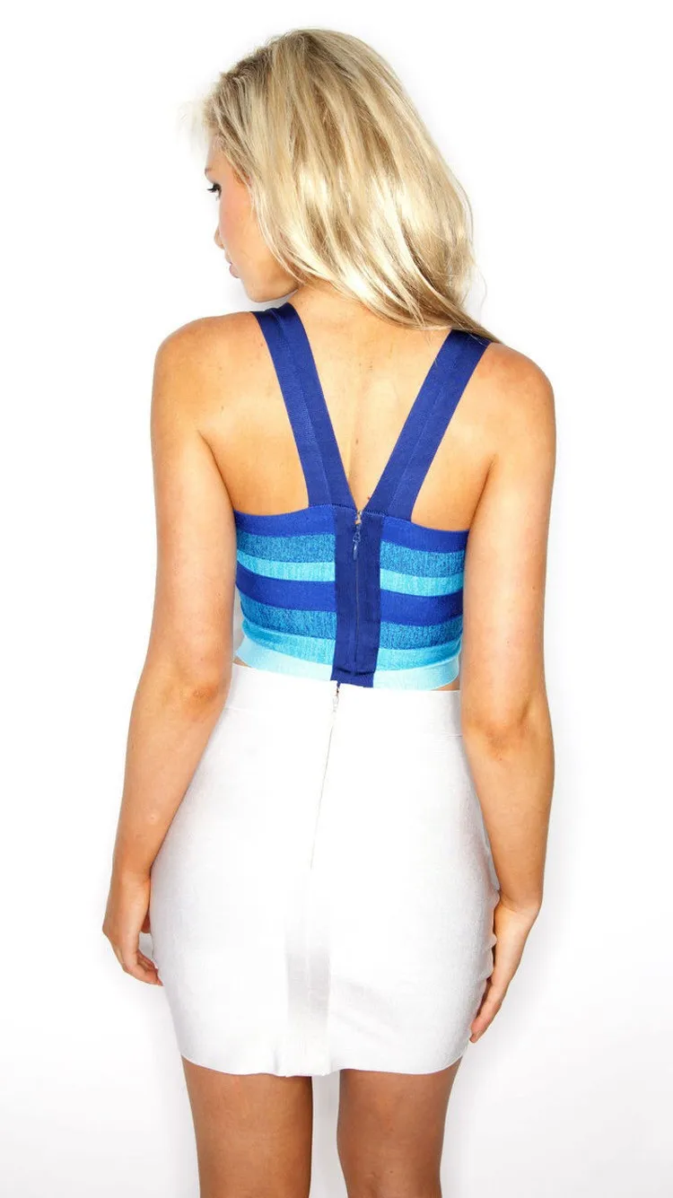 2019 new arrivals womens elastic bandage crop top spaghetti strap busty solid candy color v-neck hot sale  EV1529