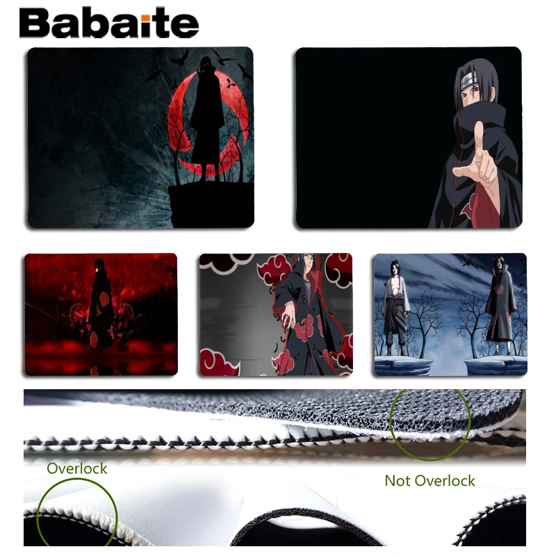Babaite Naruto Uchiha Itachi красивый коврик для мышки в стиле аниме размер игровой 25x29
