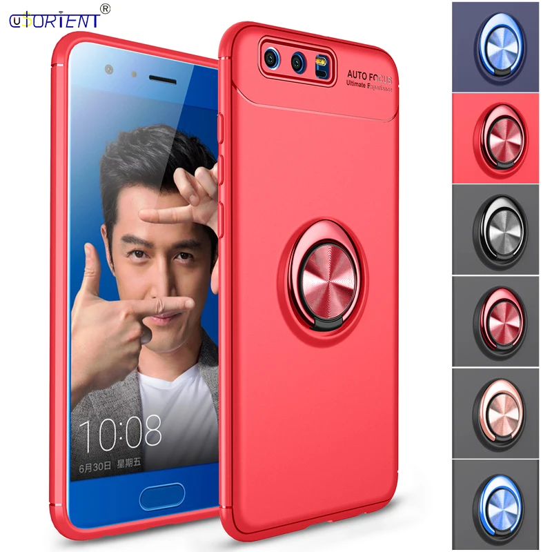 Автомобильный чехол с магнитным кольцом для Huawei Honor 9 телефона STF L09 AL00 AL10 AL10|Чехлы-накладки| |