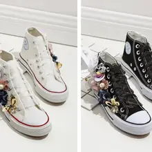 ; сезон весна-осень; Новинка; высокое ручной работы с цветочным принтом повседневная обувь женская обувь на шнуровке с круглым носком парусиновая обувь для учащихся