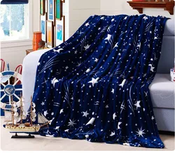 1pc blanke High Density Super Soft Flannel Blanket to on for the sofa/Bed/Car Portable Plaids
