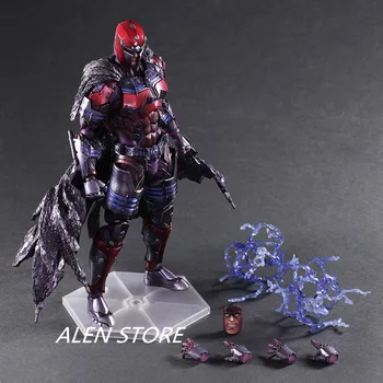 

ALEN X-Men Action Figure Magneto Play Arts Kai Max Eisenhardt Collection Model Toy 260mm PVC X Men X-Men Magneto PA Kai