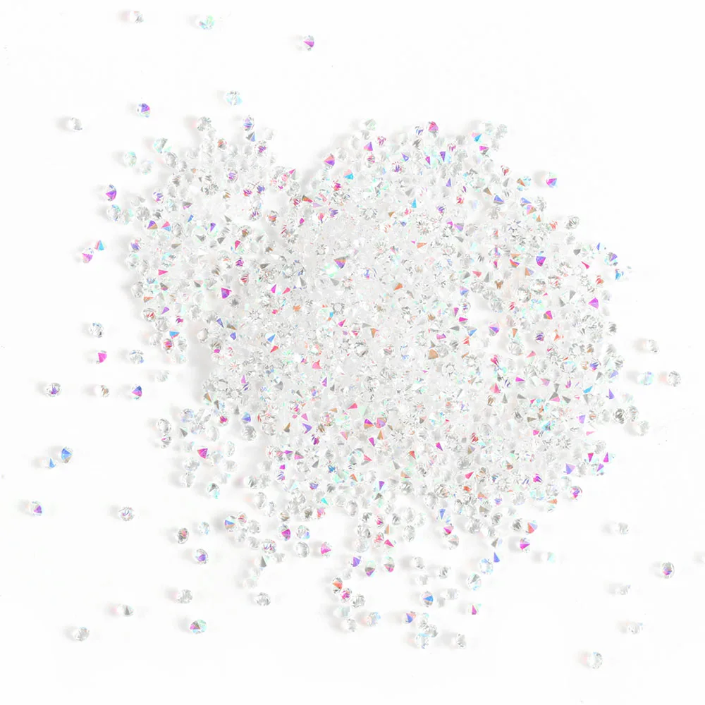 1440 шт./пакет 1,1 мм CZ Micro Стразы конический Стразы мини ногтей Стразы нейл-арта украшения Свободные Стразы - Цвет: 2