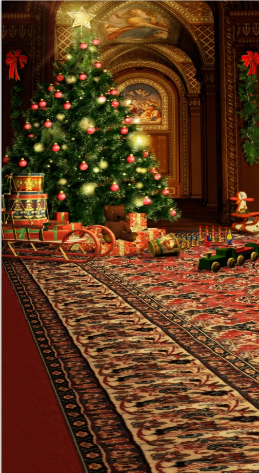 

8X12ft  thin vinyl photography  backgrounds Computer Printed children Christmas  Photography backdrops for Photo studio CM-4693