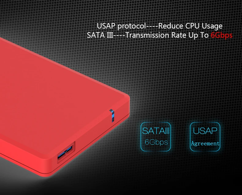 Disco duro externo 2000G HDD o 64G/128G/256G SSD USB3.0 disco duro de plástico caja de transporte s