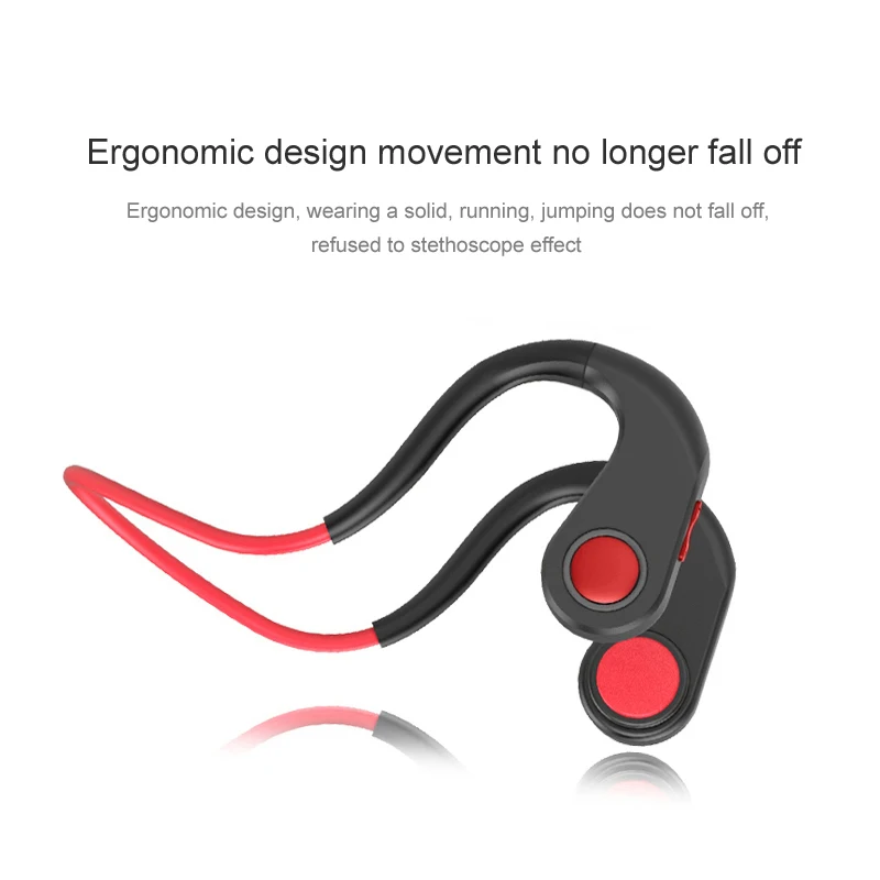 

BTDK Bone Conduction Wireless Bluetooth 4.1 Stereo Headset Sports Headphone For Android IOS phone