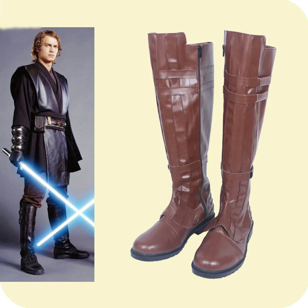 Hot Sale~Obi Wan Kenobi Cosplay Boots shoes costom made  NN.61