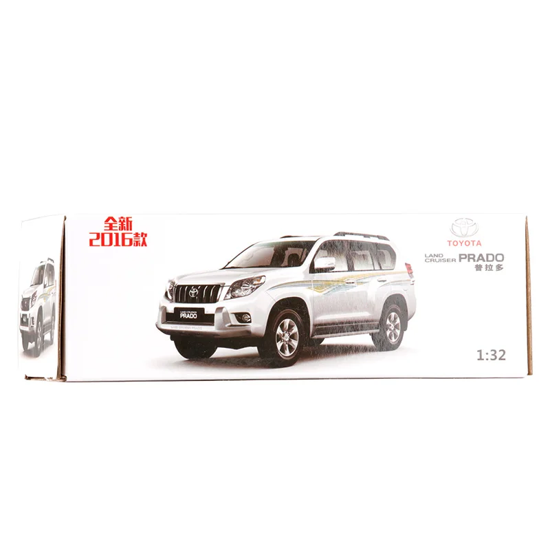 1:32 модель автомобиля TOYOTA LAND CRUISER PRADO из металлического сплава игрушки с обратной