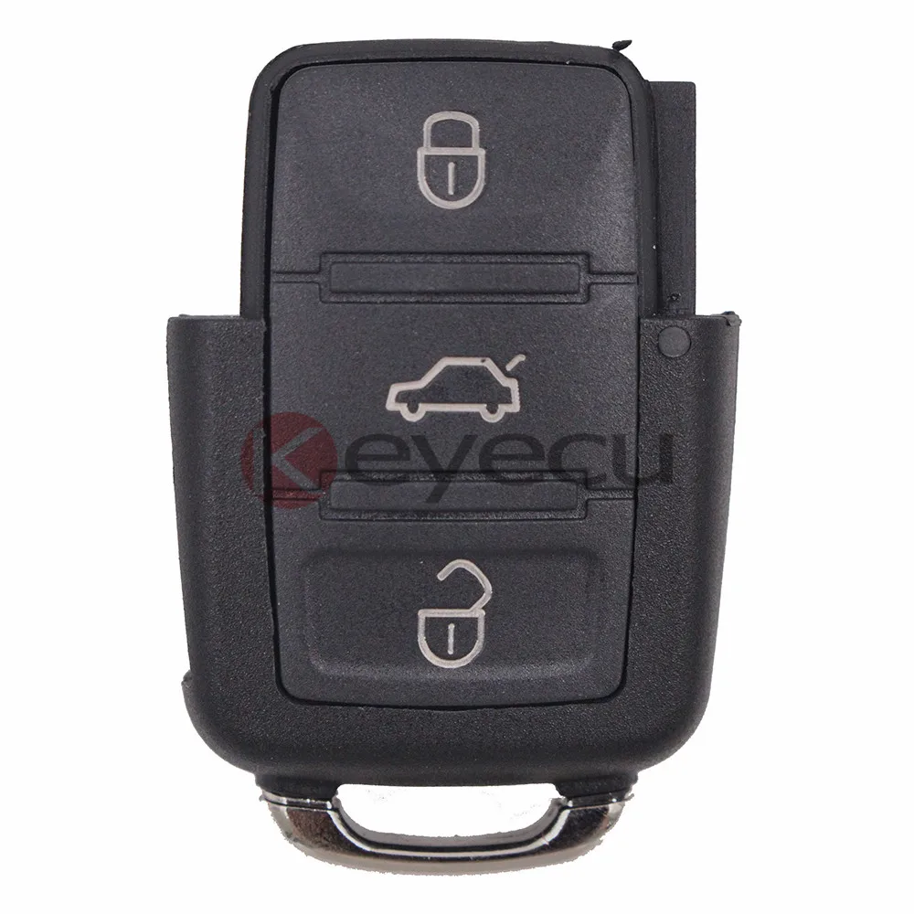Keyecu Remote Key 3 Buttons 6QE 959 753 433MHZ For Volkswagen Remote