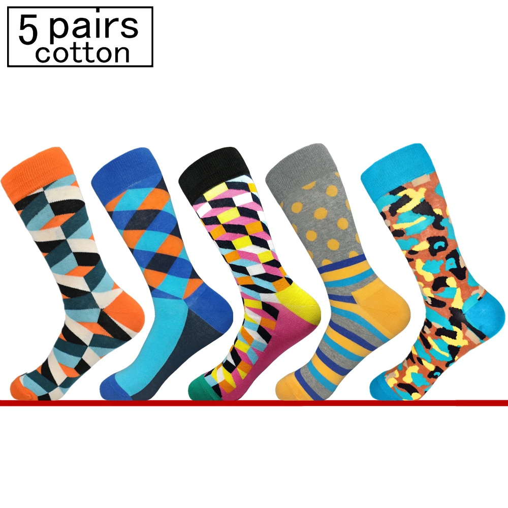 2018 скидки предложение ограничено Для мужчин носки Harajuku Happy Socks картина маслом