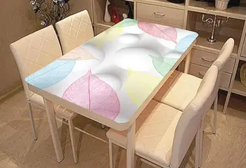 

3D abstract leaf white ball drop Computer Desktop Stickers Fashion Creative Stickers Waterproof and Dust Proof Wallpaper Mural