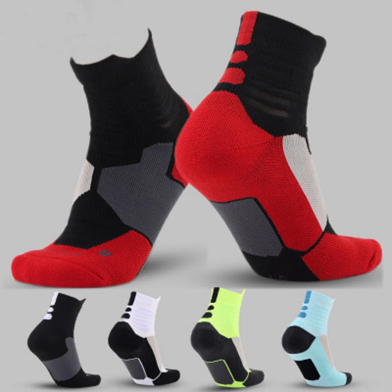 

New Professional Sports Basketball Socks Men Thicken Outdoor GYM Cycling Running Soccer Fitness Breathable Compression Sock