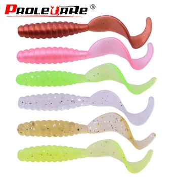 

10Pcs 5.5cm 1.3g Worm Soft Lure Fishing bait Wobblers Souple Isca Artificial Silicone Baits Leurre Peche Pesca fishing Tackle