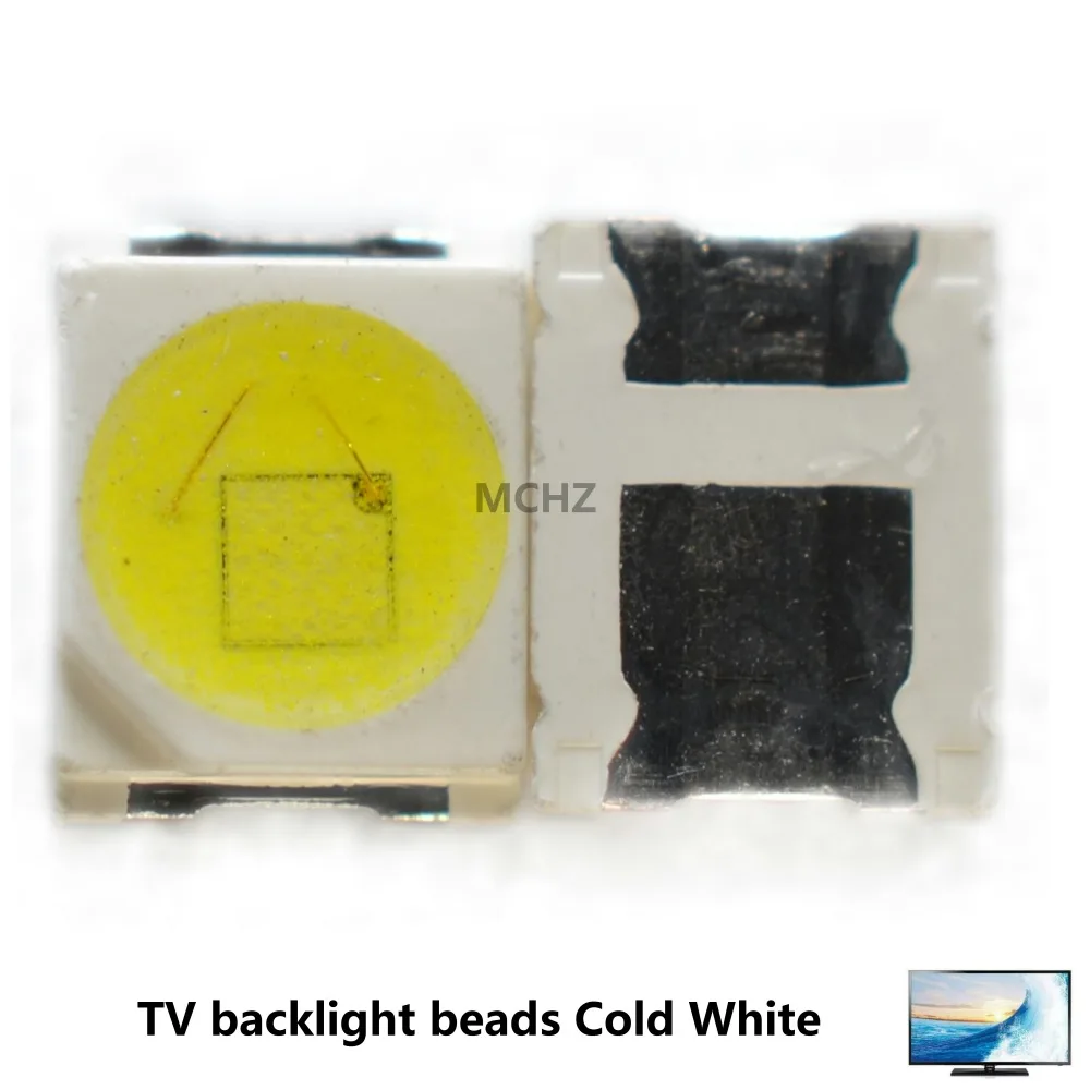 

500pcs OSRAM High Power LED 2W 3V 1210 3528 2835 230LM TV backlight beads 3V-3.6 700MA Cold and white