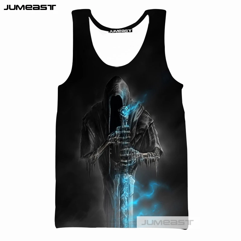 Jumeast/брендовая Новинка модные мужские/женские майки с 3d принтом Death Cross крутая