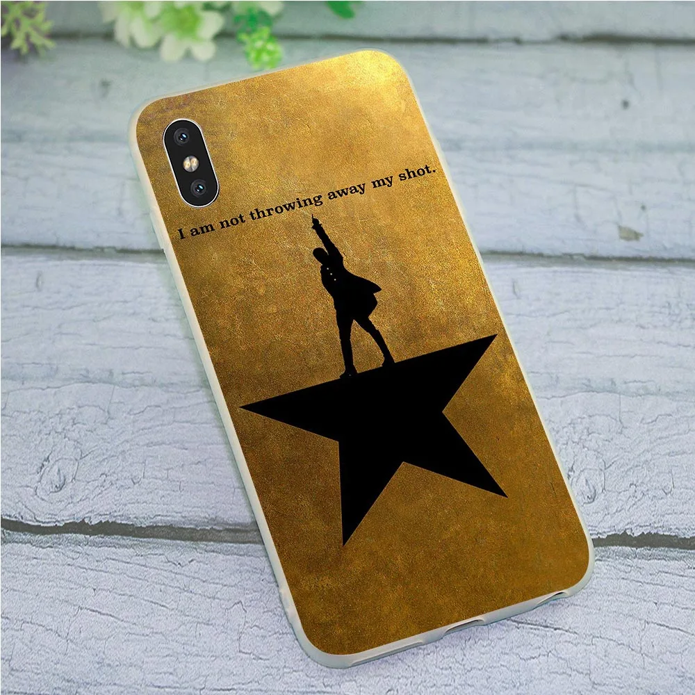 

Soft TPU Hybrid Hamilton Musical Phone Cover for iPhone SE Case X XR 5 7 8 Plus 6 6S 6S Xs Max Cases 11 pro
