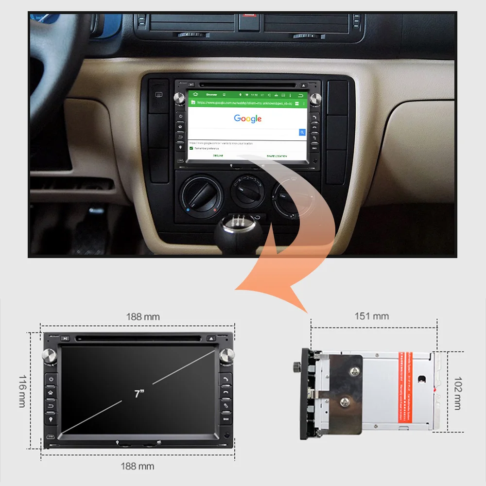 Discount Eunavi Octa Core 4GB RAM 64GB Flash Android 9.0 7 inch Car DVD Player GPS For VW Glof Bora Passat Mk5 Golf Mk4 Polo Jetta Seat 2 Discount Eunavi Octa Core 4GB RAM 64GB Flash Android 9.0 7 inch Car DVD Player GPS For VW Glof Bora Passat Mk5 Golf Mk4 Polo Jetta Seat 2