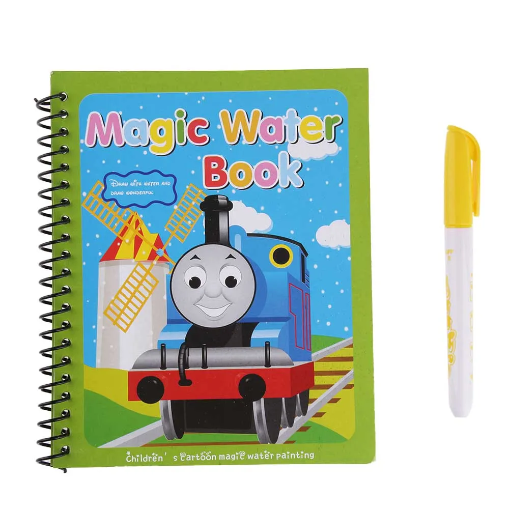 Magic Water Drawing Book for Kid Painting Mat Water Coloring Book Magic Pen Children Doodle Board Toys Baby Early Education Book - Цвет: As the show