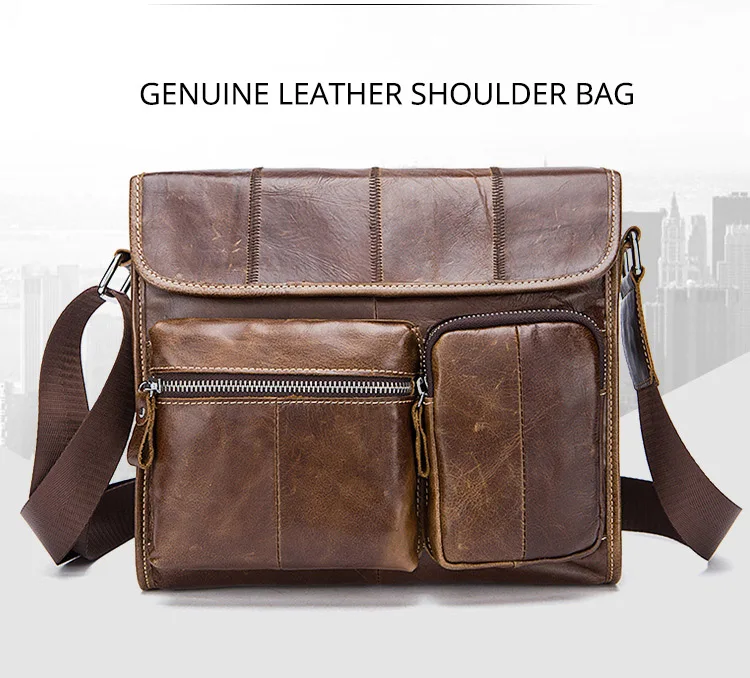 2019 брендовый портфель для мужчин 100% натуральная кожа сумка на плечо высокое качество мужские сумки через плечо для мужчин портфель сумки