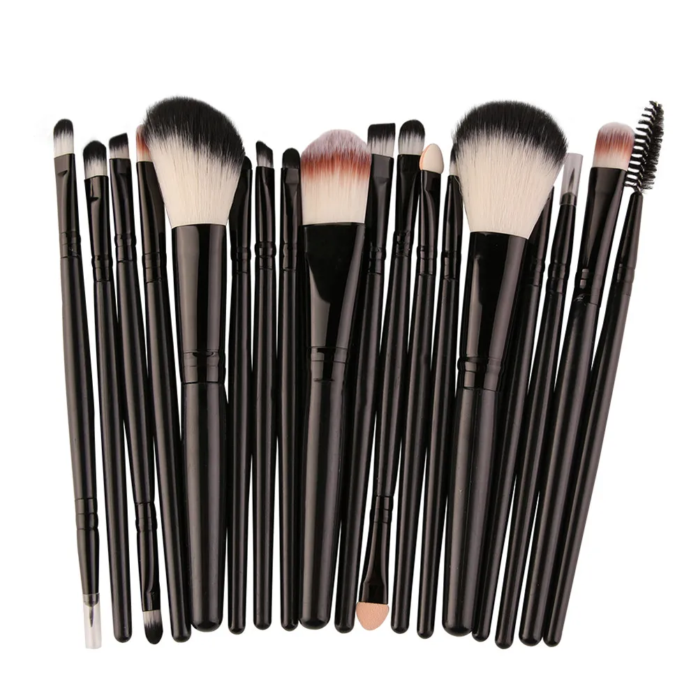 New 18pcs Makeup Brushes Set tools Wood handle Make up Toiletry Kit